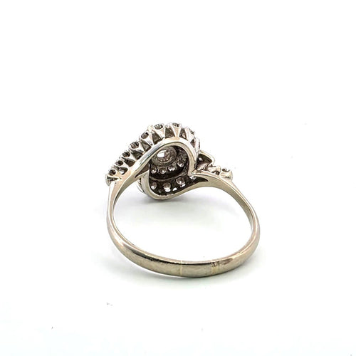 Bague 56 Bague en or blanc 18 ct avec diamants 58 Facettes 508 A