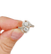 Bague 57 Bague toi et moi antique en or 18k, platine et diamants 58 Facettes A07403