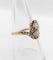 Bague 57 Bague toi et moi antique en or 18k, platine et diamants 58 Facettes A07403