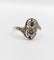 Bague 57 Bague toi et moi antique en or 18k, platine et diamants 58 Facettes A07403