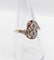 Bague 57 Bague toi et moi antique en or 18k, platine et diamants 58 Facettes A07403
