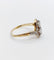 Bague 57 Bague toi et moi antique en or 18k, platine et diamants 58 Facettes A07403