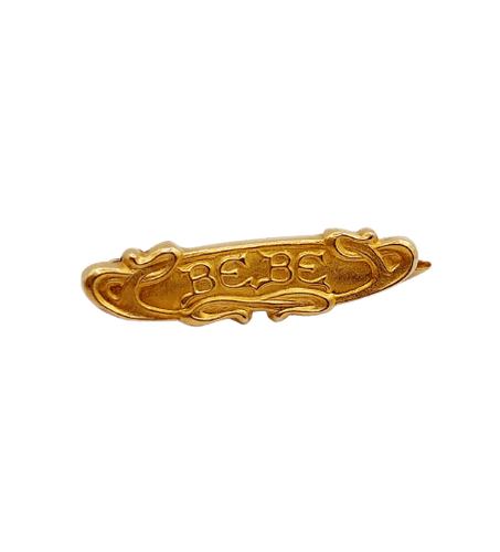 Broche Art nouveau Bébé en or 18k