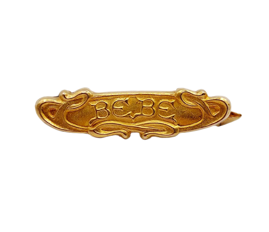Broche Art nouveau Bébé en or 18k