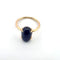 Bague 52 Bague en or jaune 18 carats, diamants et saphir de Birmanie 58 Facettes 212 B OC