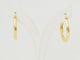 Boucles d'oreilles Boucles d'oreilles créoles torsadées en or jaune 18 carats 58 Facettes Mtor