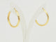 Boucles d'oreilles Boucles d'oreilles créoles torsadées en or jaune 18 carats 58 Facettes Mtor
