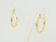 Boucles d'oreilles Boucles d'oreilles créoles torsadées en or jaune 18 carats 58 Facettes Mtor