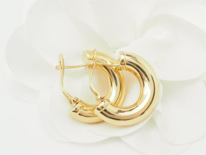 Boucles d'oreilles Boucles d'oreilles créoles en or jaune 18 ct 58 Facettes 33751