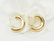 Boucles d'oreilles Boucles d'oreilles créoles en or jaune 18 ct 58 Facettes 33751