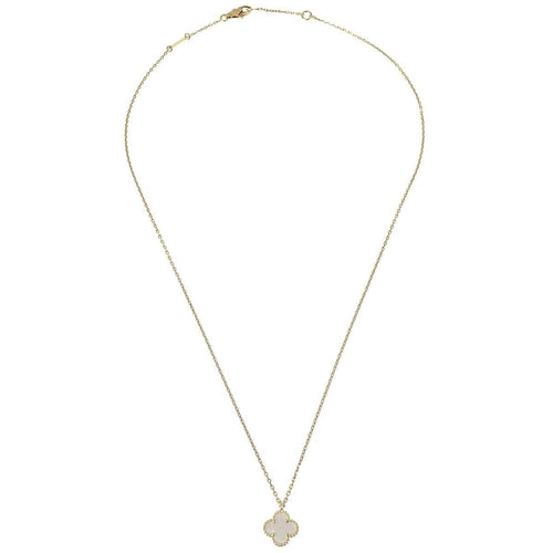 Collier Van Cleef & Arpels Vintage Alhambra - Collier pendentif en or jaune et nacre 58 Facettes dl545as8jt