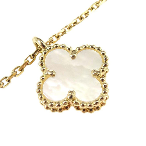 Collier Van Cleef & Arpels Vintage Alhambra - Collier pendentif en or jaune et nacre 58 Facettes dl545as8jt