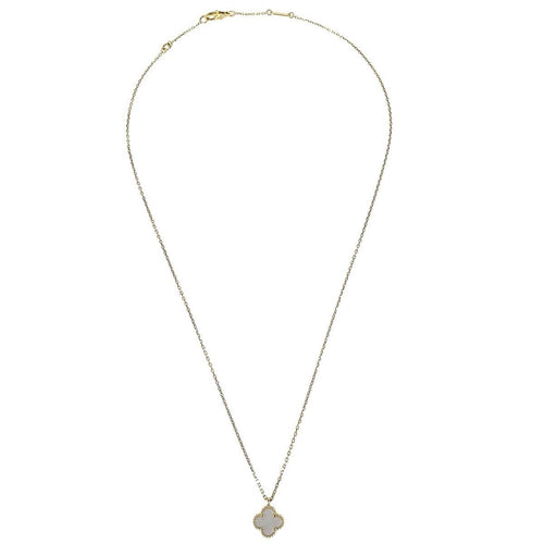 Collier Van Cleef & Arpels Vintage Alhambra - Collier pendentif en or jaune et nacre 58 Facettes cynmfktn93