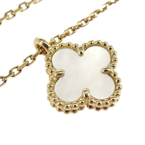 Collier Van Cleef & Arpels Vintage Alhambra - Collier pendentif en or jaune et nacre 58 Facettes cynmfktn93