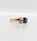 Bague 51 Bague toi et moi antique en or rose 18k, diamant et saphir 58 Facettes A07397