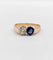 Bague 51 Bague toi et moi antique en or rose 18k, diamant et saphir 58 Facettes A07397