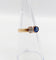 Bague 51 Bague toi et moi antique en or rose 18k, diamant et saphir 58 Facettes A07397
