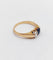 Bague 51 Bague toi et moi antique en or rose 18k, diamant et saphir 58 Facettes A07397