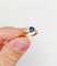 Bague 51 Bague toi et moi antique en or rose 18k, diamant et saphir 58 Facettes A07397