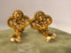 Boucles d'oreilles Van Cleef & Arpels Vintage Alhambra - Boucles d'oreilles en or jaune et diamants 58 Facettes jnci78