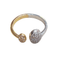 Bague 53 Bague en or blanc et rose 18 ct et diamants 58 Facettes S380