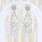 Boucles d'oreilles Boucles d'oreilles chandelier en or blanc 18K et diamants 1,31 ct 58 Facettes D-66609