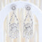 Boucles d'oreilles Boucles d'oreilles chandelier en or blanc 18K et diamants 1,31 ct 58 Facettes D-66609