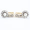 Boucles d'oreilles Boucles d'oreilles anciennes en or jaune et blanc 18K, diamants et perles 58 Facettes D-66610