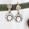 Boucles d'oreilles Boucles d'oreilles anciennes en or jaune et blanc 18K, diamants et perles 58 Facettes D-66610
