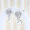 Boucles d'oreilles Boucles d'oreilles convertibles en or blanc 18K, diamants et perles 58 Facettes D-66606