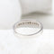 Bague 55 Bague demi-éternité en or blanc 18K et diamants 58 Facettes 1B-R