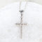 Collier Collier croix en or blanc 18K et diamants 58 Facettes 1B-II