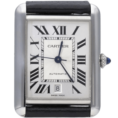 Montre Cartier Tank Solo XL - Montre en acier 58 Facettes MT46980
