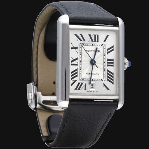 Montre Cartier Tank Solo XL - Montre en acier 58 Facettes MT46980