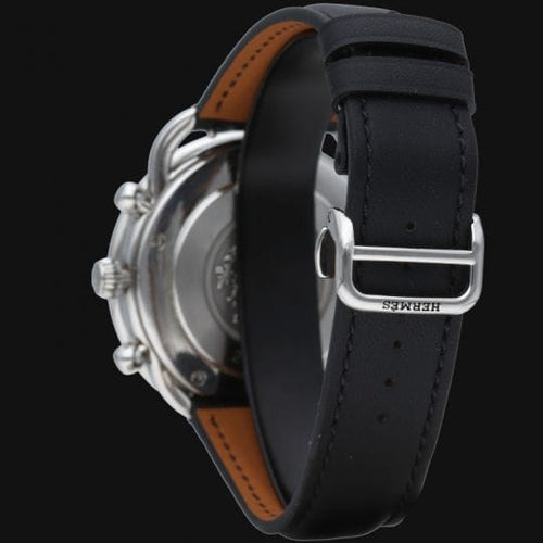 Montre Hermès Arceau - Montre chronographe en acier 58 Facettes MT46089