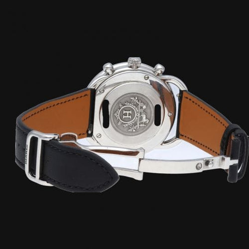 Montre Hermès Arceau - Montre chronographe en acier 58 Facettes MT46089