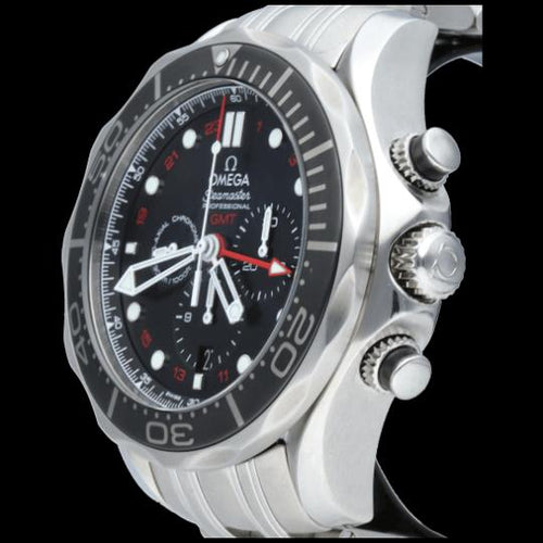 Montre Omega Seamaster - Montre Diver 300M GMT chronographe en acier 58 Facettes MT47004