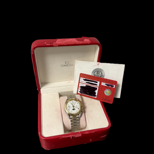 Montre Omega Speedmaster - Montre chronographe automatique en or jaune et acier 58 Facettes MT47060