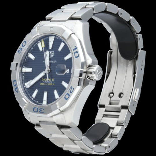 Montre TAG Heuer Aquaracer - Montre Calibre 5 en acier 58 Facettes MT46553