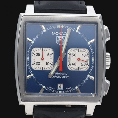 Montre TAG Heuer Monaco - Montre chronographe en acier 58 Facettes MT46978