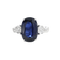 Bague 54 Bague en or blanc, saphir et diamants 58 Facettes 61100155