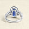 Bague 54 Bague en or blanc, saphir et diamants 58 Facettes 61100155