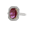 Bague 54 Bague en or blanc et jaune, rubis et diamants 58 Facettes 61200051