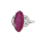 Bague 50 Bague en or blanc, rubis et diamants 58 Facettes 61200063