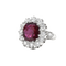 Bague Bague en or blanc, rubis et diamants 58 Facettes 61200061