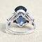Bague 52 Bague en or blanc, saphir et diamants 58 Facettes 61000365
