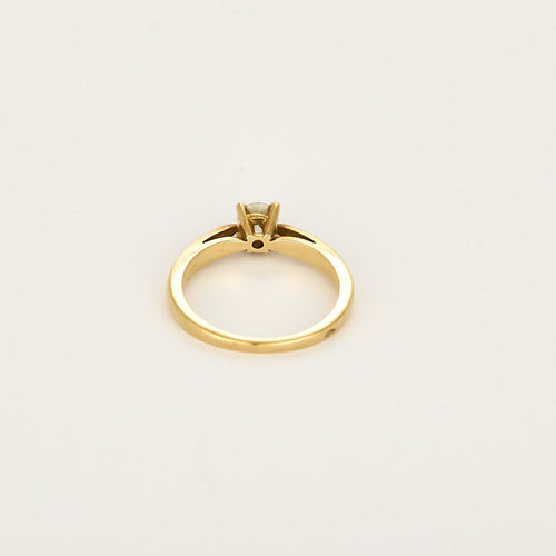 Bague 51 Van Cleef & Arpels Solitaire Bonheur - Bague solitaire en or jaune et diamant 58 Facettes B260183