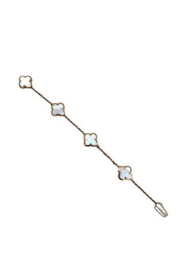 Bracelet Pure Alhambra - Bracelet 4 motifs en or jaune et nacre 58 Facettes jnci79