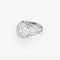 Bague 58 Bague dôme en or blanc et diamants 58 Facettes B260196