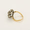 Bague 48 Bague rétro en or jaune et or blanc avec diamants 58 Facettes B260290